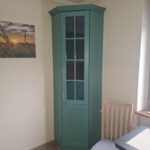 Wysoka szafa narożna na wymiar w kuchni – realizacja Dariusz Kamiński, Dąbrówno.